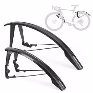 Rockbros FK-892 regulējami bezceļu velosipēda dubļusargi – melni