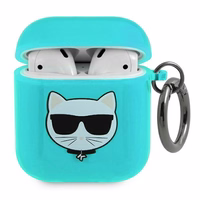 Karl Lagerfeld Choupette AirPods apvalks 1/2 - zilts