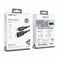Acefast kabelis MFI USB Type C - Lightning 1.2m, 30W, 3A melns (C6-01 melns)