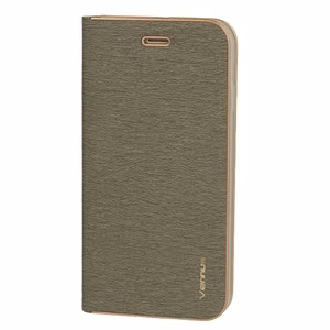 Vennus Grāmatas apvalks ar rāmi Samsung Galaxy J7 2017 pelēks