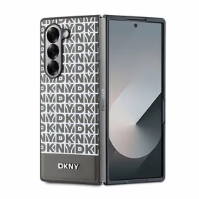 DKNY Atkārtota raksta apakšējās svītras apvalks Samsung Galaxy Z Fold 6 - brūns