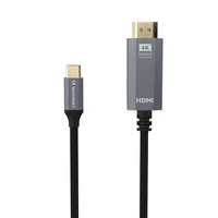 Wozinsky WCCH-01 USB-C - HDMI 4K 60Hz kabelis 1.8 m - melns
