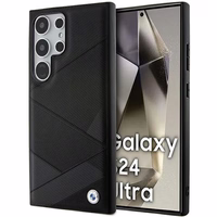 BMW BMHCS24L23RCGPK S24 Ultra S928 melna/melna cietais apvalks Paraksts Ādas Krustojošās Līnijas Raksts