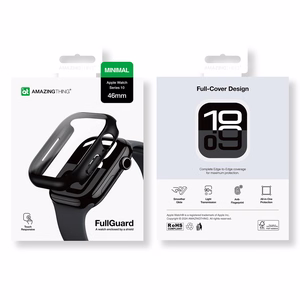 AmazingThing Radix Glass Case for Apple Watch 46mm – Black