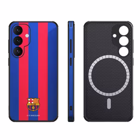 FC Barcelona maciņš Samsung Galaxy S25 Plus magnētiskais maciņš MagSafe OCFCBMCS25PBG BG