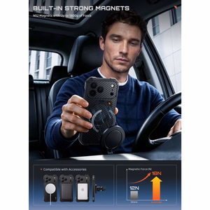 Supcase UB Aero MagSafe Aramid  iPhone 18 Pro Max / 17 Pro Max vāciņš, melns