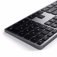 Bezvadu tastatūra QWERTY Satechi Slim X3 ST-BTSX3M kosmosa pelēka