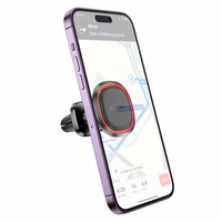 Auto tālruņa turētājs Borofone BH124 (gaisa ventilācijas atveres), melns