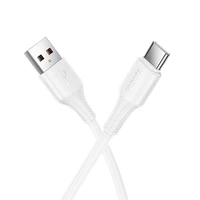Kabelis USB A uz USB C Hoco 3A 1 m X120 balts