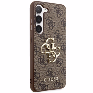 Guess GUHCS23S4GMGBR S23 S911 коричневый/коричневый жесткий кейс 4G Большой металлический логотип