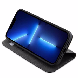 Karl Lagerfeld KLBKP14LSAKLHPK iPhone 14 Pro 6.1" grāmatas tipa apvalks melns Saffiano Monogram