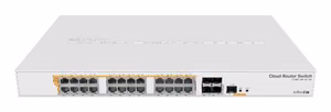 Komutators MIKROTIK L3 Rack 24x10/100/1000Base-T 4xSFP+ 1xRJ45
