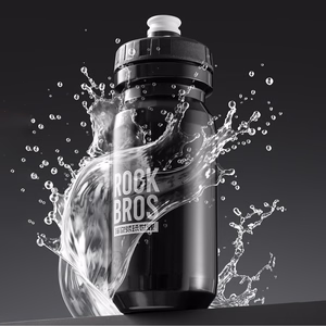 Rockbros 600 ml velosipēda pudele – melna