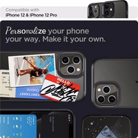 Spigen Ultra Hybrid apvalks viedtālrunim iPhone 12 / 12 Pro - Matēts melns