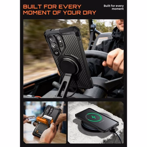 Supcase UB Grip Mag MagSafe futrālis Samsung Galaxy S26 Ultra - Melns