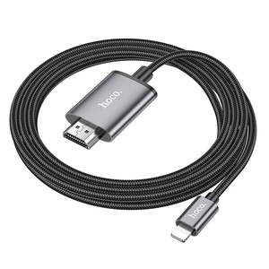 Kabelis Hoco UA27 Lightning uz HDMI 2,0 m pelēks