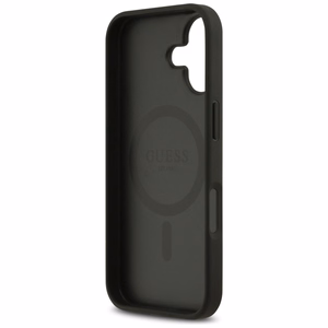 Guess 4G Circle Classic Logo Magnētiskais viedtālruņa apvalks iPhone 17 - melns