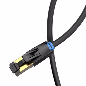 Tīkla kabelis CAT8 SFTP Vention IKABF RJ45 Ethernet 40Gbps 1m melns