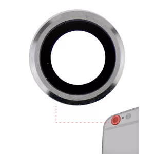 Rear Camera Lens Saderīgs ar Apple iPhone 6 / 6S Rear Camera Lens Sudrabs