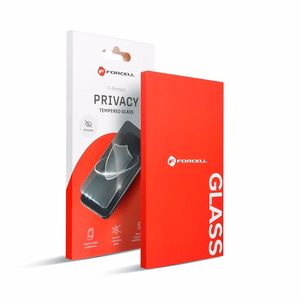 Forcell Privātuma aizsargstikls - iPhone 15 Pro melns