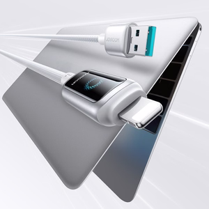 USB kabelis Joyroom S-A55 USB-A uz Lightning 3A 1,2 m, balts