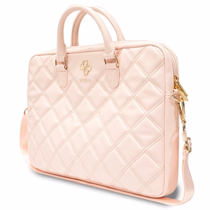 Guess Quilted 4G soma 16" klēpjdatoram - rozā