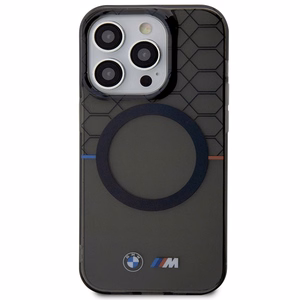 Apvalks BMW BMHMP14XHGPK iPhone 14 Pro Max 6.7" pelēks/pelēks cietais apvalks Raksts MagSafe