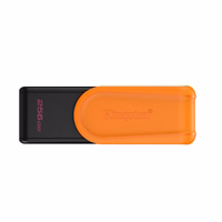 Kingston pendrive 256GB Portable USB 3.2 Gen 1 DataTraveler Exodia S (melns/oranžs)
