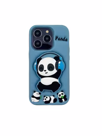 Maciņš 3D PANDA AR TURĒTĀJU IPHONE 13 PRO