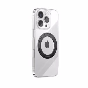 Joyroom JR-16JL6 iPhone 16 Pro Ultra-Thin MagSafe Compatible Case with 360° Ring Stand - Black