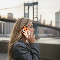 Liavec mīksts maciņš priekš Iphone 17 Pro papaijas