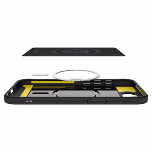 Spigen Rugged Armor MagSafe Viedtālruņa apvalks iPhone 16e - melns