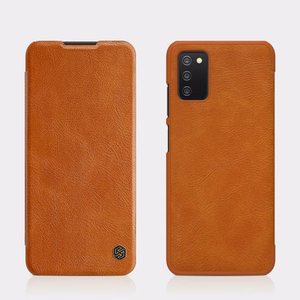 Nillkin Qin ādas apvalks Samsung Galaxy A03s melns