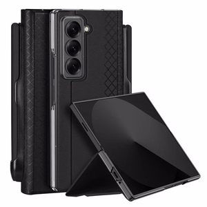 DUX DUCIS viedtālruņa apvalks BRIL ar pildspalvas turētāju SAMSUNG Z Fold SE/W25 melns