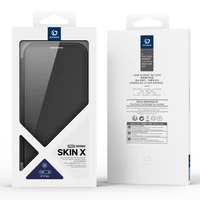 Dux Ducis Skin X Pro viedtālruņa apvalks iPhone 17 Air ar maku, saderīgs ar MagSafe – melns
