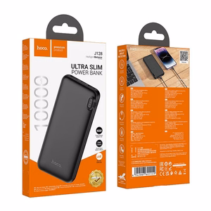 HOCO portatīvais lādētājs 10000 mAh 2A J128 melns