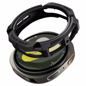 Spigen Rugged Armor viedtālruņa apvalks Samsung Galaxy Watch 8 44mm - matēts melns