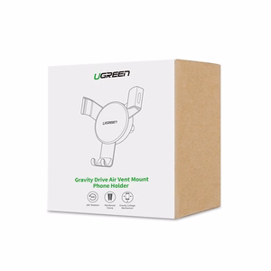 Ugreen auto gravitācijas turētājs ventilācijas restēm pelēks (50564)