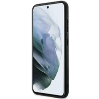 Karl Lagerfeld Saffiano Mono metāla logotips viedtālruņa apvalks Samsung Galaxy S24+ - melns