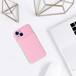 Camshield Soft viedtālruņa apvalks Iphone 13 gaiši rozā
