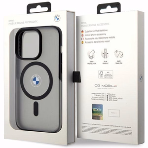 BMW Signature MagSafe macins priekš iPhone 14 Pro - Melns