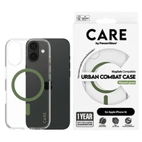 CARE by PanzerGlass Flagmanis viedtālruņa apvalks iPhone 16 6.1" zaļš/zaļš Magnētiskais 1369