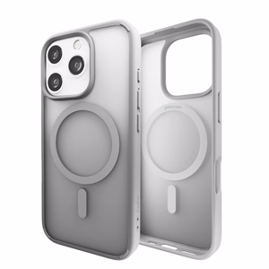 Puro Gradient Magnētiskais silikona viedtālruņa apvalks iPhone 16 Pro - sudraba