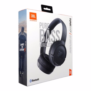 JBL Tune 510 pāra austiņas bezvadu melnas