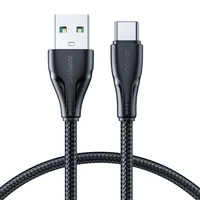 Joyroom Surpass Series A11 USB-A / USB-C 3A kabelis 1.2 m - melns