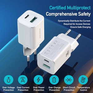 Зарядное устройство Dux Ducis C80 Super Si - USB + Type C - PD 30W QC 3.0 18W 3A белый