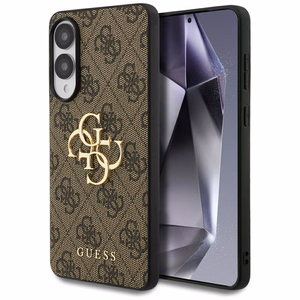 Чехол GUESS для SAMSUNG S25 Edge GUHCS25E4GMGBR (4G PU Big Logo) коричневый