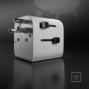 SBS universāls ceļojumu adapteris - EU 2xUSB-A - balts