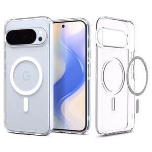 Spigen Ultra Hybrid Mag MagSafe viedtālruņa apvalks Google Pixel 10 / 10 Pro - caurspīdīgs un balts