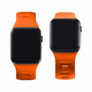 3mk silikona siksniņa Apple Watch, 38/40/41/42 mm, oranžs, mazais izmērs